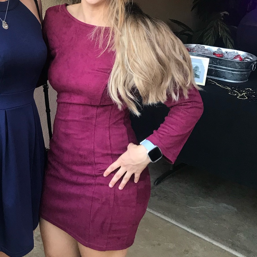 Velvet mini dress